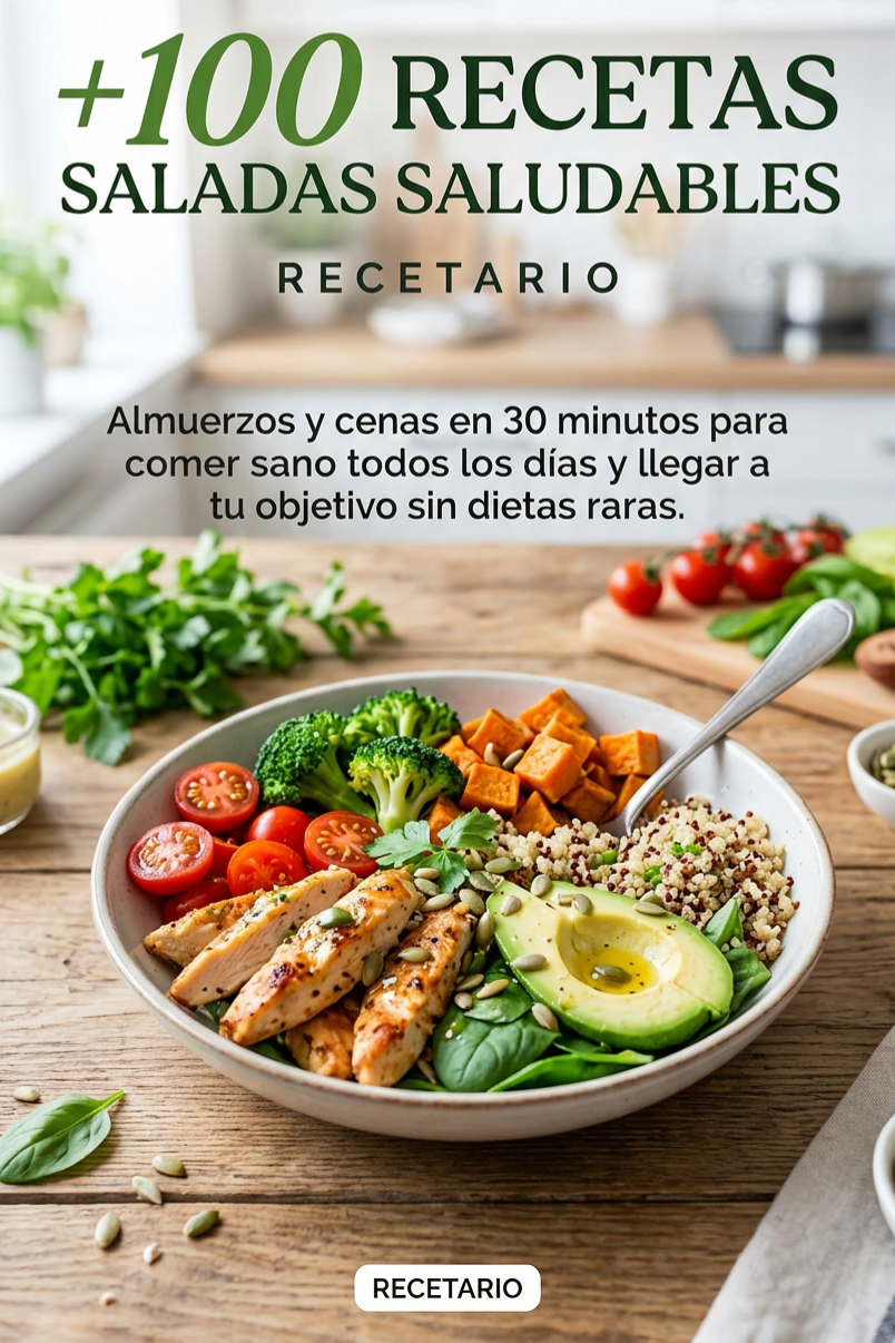 +100 RECETAS SALADAS SALUDABLES - ALMUERZOS Y CENAS AL INSTANTE 🔥